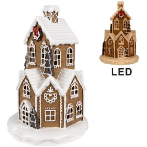 Clayre & Eef 6PR4307 Weihnachts-Haus LED Ø...