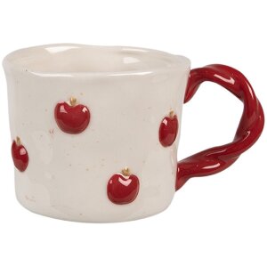 Clayre & Eef 6CEMU0150 Becher Keramik 200 ml Beige...