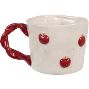 Clayre & Eef 6CEMU0150 Becher Keramik 200 ml Beige...