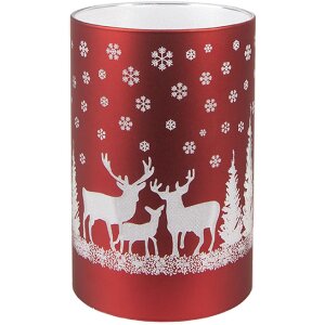 Clayre & Eef 6GL4669 Teelichthalter LED Glas Ø...