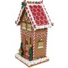 Clayre & Eef 6PR4251 Decorațiune Casă de turtă dulce maro alb 18x14x31 cm