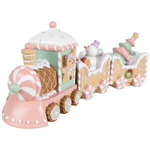 Clayre & Eef 6PR4266 Dekoration Zug Beige Rosa 45x12x19 cm Polyresin