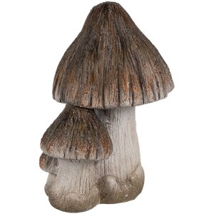 Clayre & Eef 6CE1766 Deko Pilze Keramik Braun...