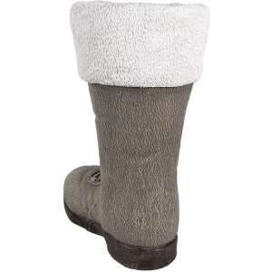 Clayre & Eef 6MG0047 Weihnachtsdeko Stiefel Grau 37x23x43 cm