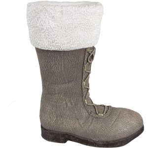 Clayre & Eef 6MG0047 Weihnachtsdeko Stiefel Grau 37x23x43 cm