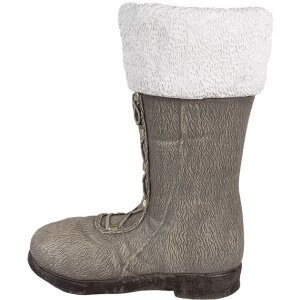 Clayre & Eef 6MG0047 Weihnachtsdeko Stiefel Grau 37x23x43 cm