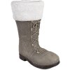 Clayre & Eef 6MG0047 Weihnachtsdeko Stiefel Grau 37x23x43 cm