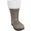 Clayre & Eef 6MG0047 Weihnachtsdeko Stiefel Grau 37x23x43 cm
