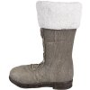Clayre & Eef 6MG0047 Weihnachtsdeko Stiefel Grau 37x23x43 cm