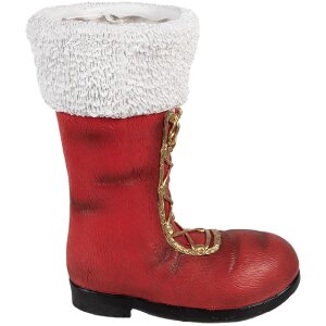 Clayre & Eef 6MG0048 Weihnachtsdeko Stiefel Rot...