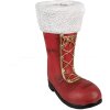 Clayre & Eef 6MG0048 Weihnachtsdeko Stiefel Rot Weiß 32x19x36 cm
