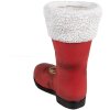 Clayre & Eef 6MG0048 Weihnachtsdeko Stiefel Rot Weiß 32x19x36 cm