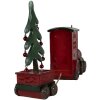 Clayre & Eef 6PR4239 Tren cu decorare LED roșu verde 30x7x21 cm Casă de țară