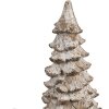 Clayre & Eef 6PR4289 Dekobaum Weiß Beige 9x9x18 cm Polyresin Landhausstil