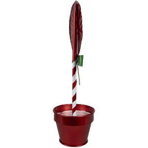 Clayre & Eef 6Y5627 Decorațiune Lollipop Metal roșu 12x9x31 cm