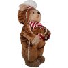 Clayre & Eef 65622 Dekoration Bär Braun Rot 22x16x43 cm