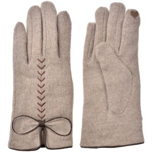 Juleeze JZGL0096BE Winterhandschuhe beige 9x23 cm...
