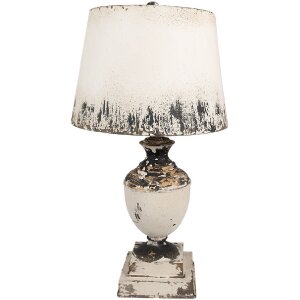 Clayre & Eef 6LMC0091 Tischlampe Beige Ø 32x60...