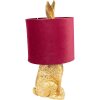 Clayre & Eef 6LMC0099GOVBU Tischlampe Kaninchen Gold Rot Ø 20x43 cm E27 60W
