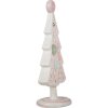 Clayre & Eef 6PR4219 Deko Weihnachtsbaum Rosa Polyresin 12x9x25 cm