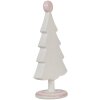 Clayre & Eef 6PR4219 Deko Weihnachtsbaum Rosa Polyresin 12x9x25 cm