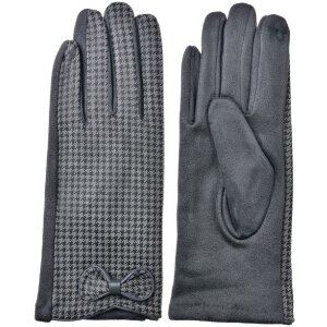 Juleeze JZGL0100 Handschuhe 9x23x1 cm grau Hahnentritt...
