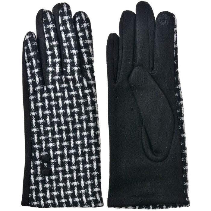 Juleeze JZGL0101Z Handschuhe schwarz 9x23x1 cm elegantes Karomuster