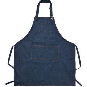 Clayre & Eef KT041.041 Schürze Blau 77x68 cm...
