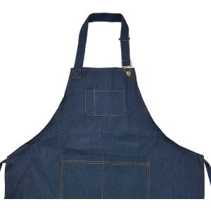 Clayre & Eef KT041.041 Schürze Blau 77x68 cm...