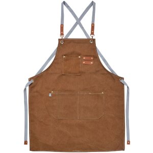 Clayre & Eef KT041.045 Schürze Braun 63x75 cm...