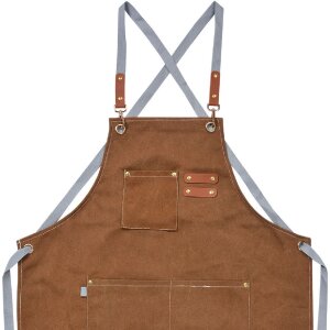 Clayre & Eef KT041.045 Schürze Braun 63x75 cm...