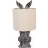 Clayre & Eef 6LMC0099VBE Lampă de masă Rabbit Design Ø20x43cm E27 60W Brown Beige