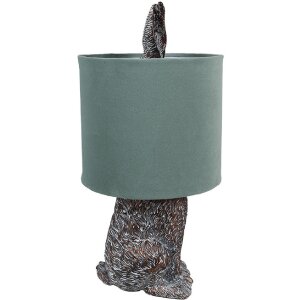 Clayre & Eef 6LMC0099VLGR Lampă de masă Rabbit Design Ø20x43 cm verde E27 60W