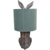 Clayre & Eef 6LMC0099VLGR Lampă de masă Rabbit Design Ø20x43 cm verde E27 60W