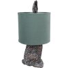 Clayre & Eef 6LMC0099VLGR Lampă de masă Rabbit Design Ø20x43 cm verde E27 60W