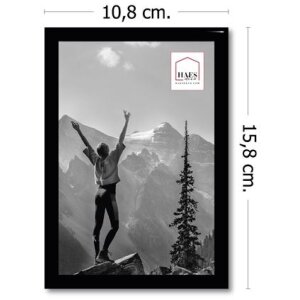 Cadru foto din plastic Haes Deco EF1B Easy Frame negru 10x15 cm