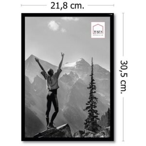 Haes Deco EF11B Easy Frame Cadru foto din plastic negru A4 21x29,7 cm