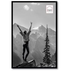 Haes Deco Kunststoff-Fotorahmen Easy Frame Schwarz 30x45...