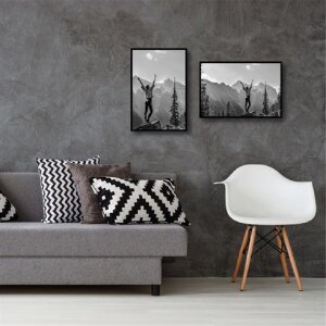 Haes Deco Kunststoff-Fotorahmen Easy Frame Schwarz 30x45 cm Abgerundetes Profil