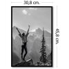 Haes Deco Kunststoff-Fotorahmen Easy Frame Schwarz 30x45 cm Abgerundetes Profil