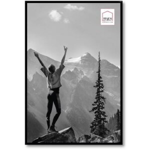 Haes Deco Kunststoff-Fotorahmen EF9B Schwarz 40x60 cm