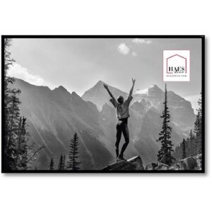 Haes Deco Kunststoff-Fotorahmen EF9B Schwarz 40x60 cm
