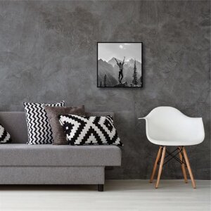 Haes Deco EF18B Easy Frame Kunststoff-Fotorahmen Schwarz 50x50 cm