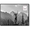Haes Deco Kunststoff-Fotorahmen EF19B Easy Frame Schwarz 60x80 cm