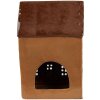 Clayre & Eef 6CE1887 Suport pentru lămpi de ceai Casă ceramică Brown 17x11x24 cm Stil rustic