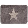 Clayre & Eef BM0009G Covoraș de baie Grey Star 58x38x2 cm