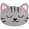 Clayre & Eef BM0012 Badematte Katze Grau 60x50 cm