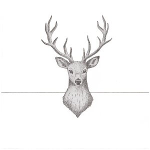 Clayre & Eef 73089 Papierservietten Hirsch 33x33 cm...