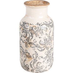 Clayre & Eef 6CE1927M Vaza Bej Ø 14x26 cm