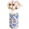 Clayre & Eef 6CE1928L Vase Blumendekor Beige Blau Ø15x32 cm